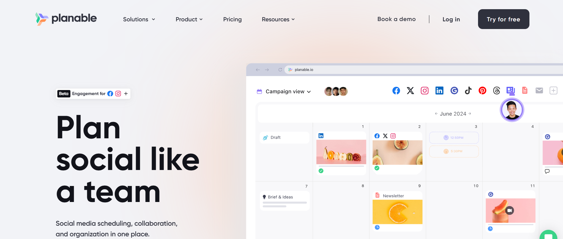 Planable's Homepage